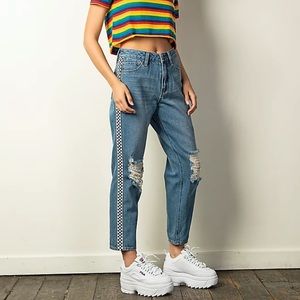 Checkered Jeans